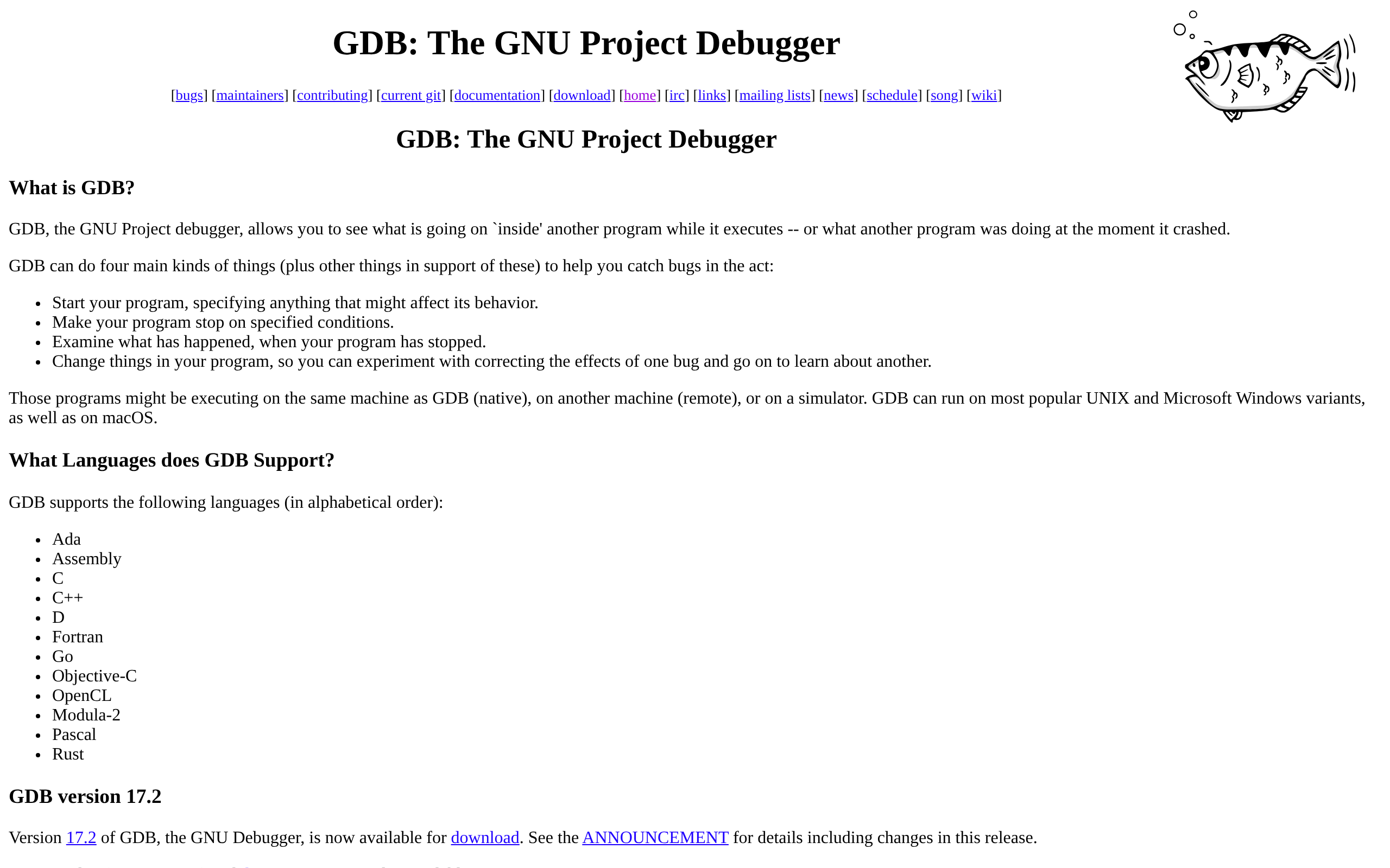 GDB · 首页