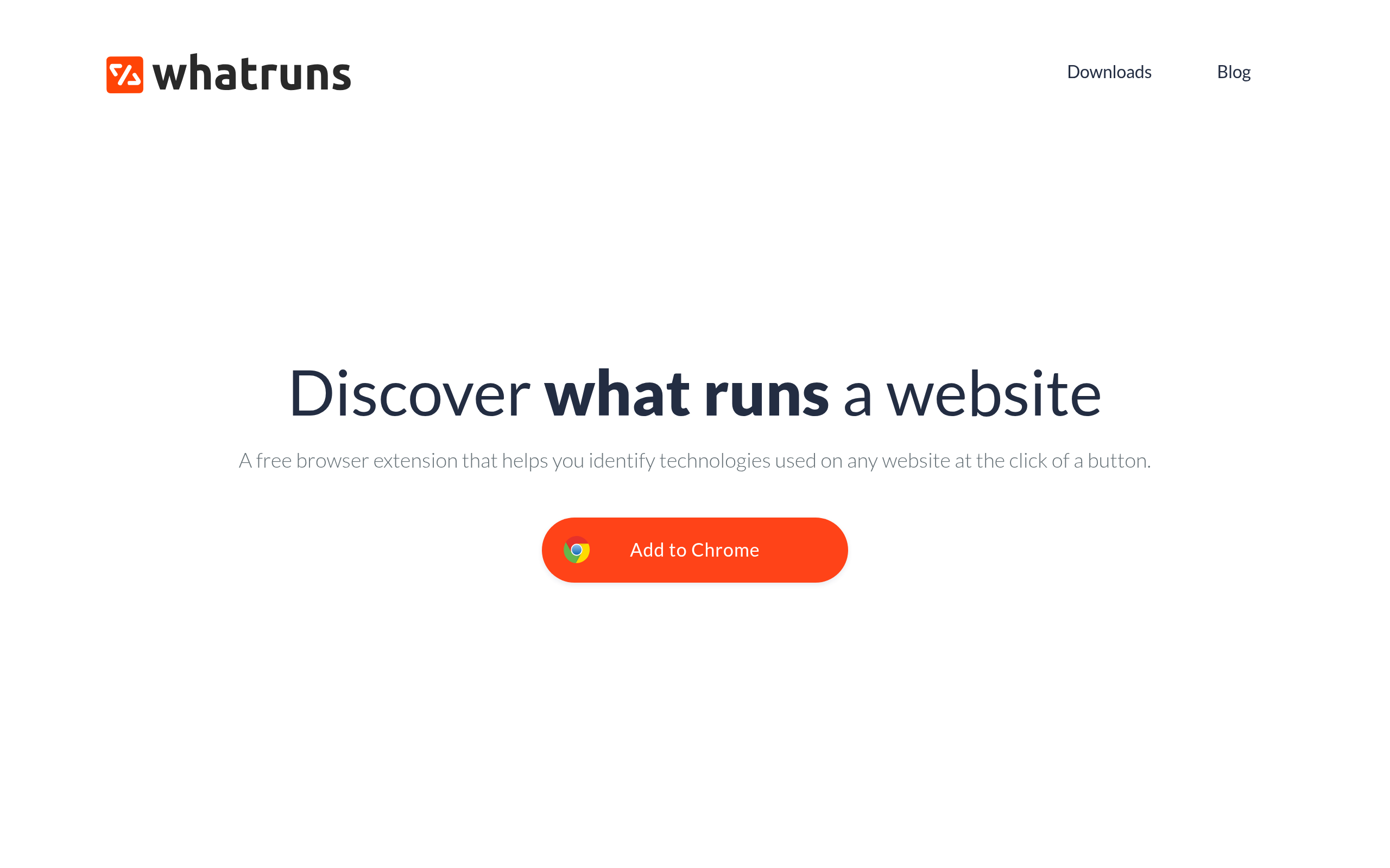 WhatRuns · 首页