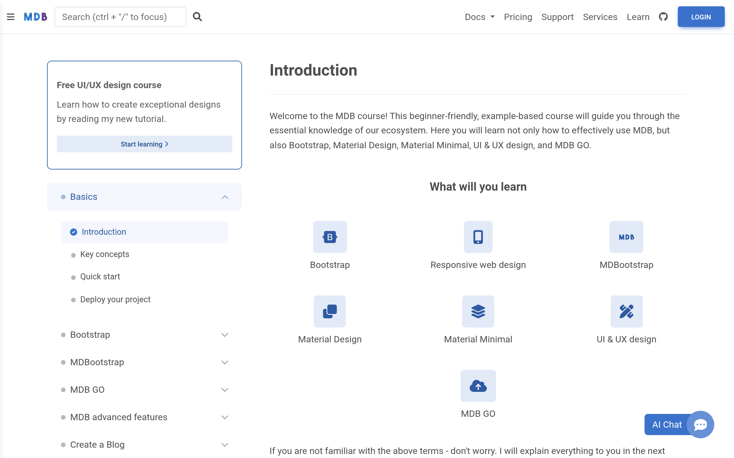 MDBootstrap · 首页