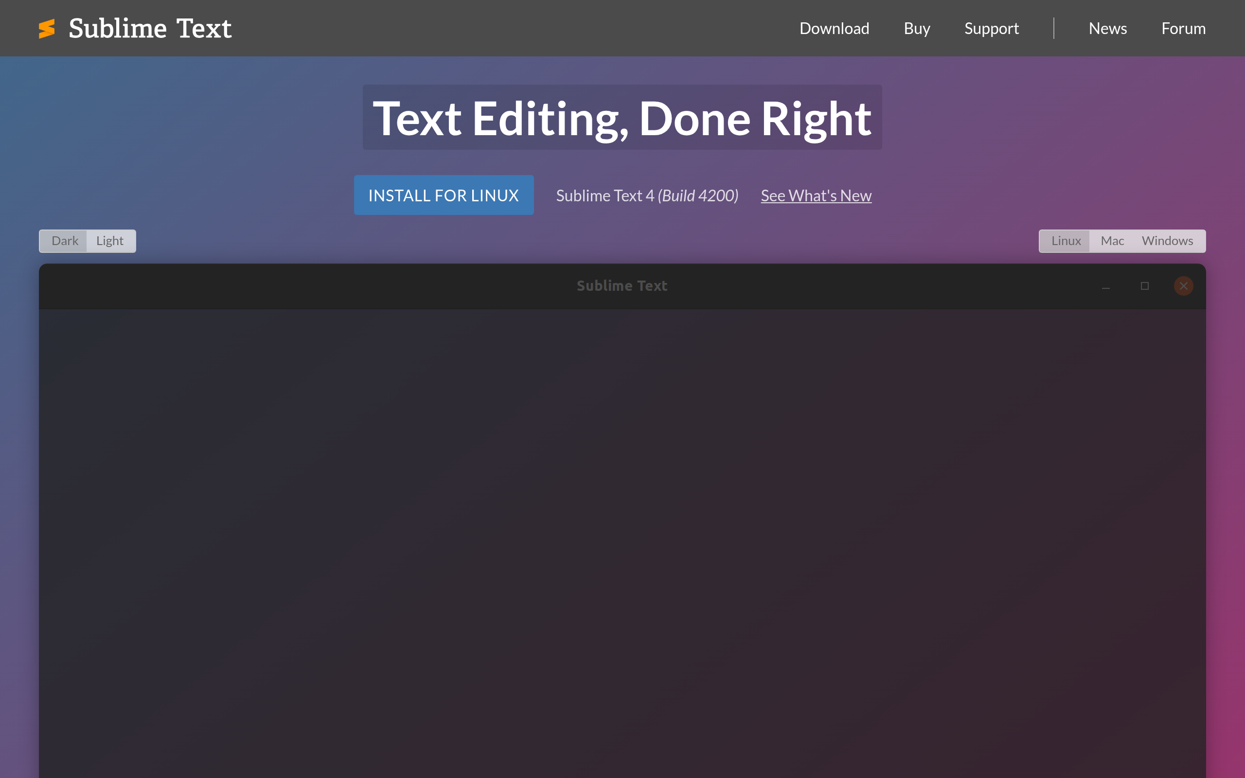 Sublime Text · 首页