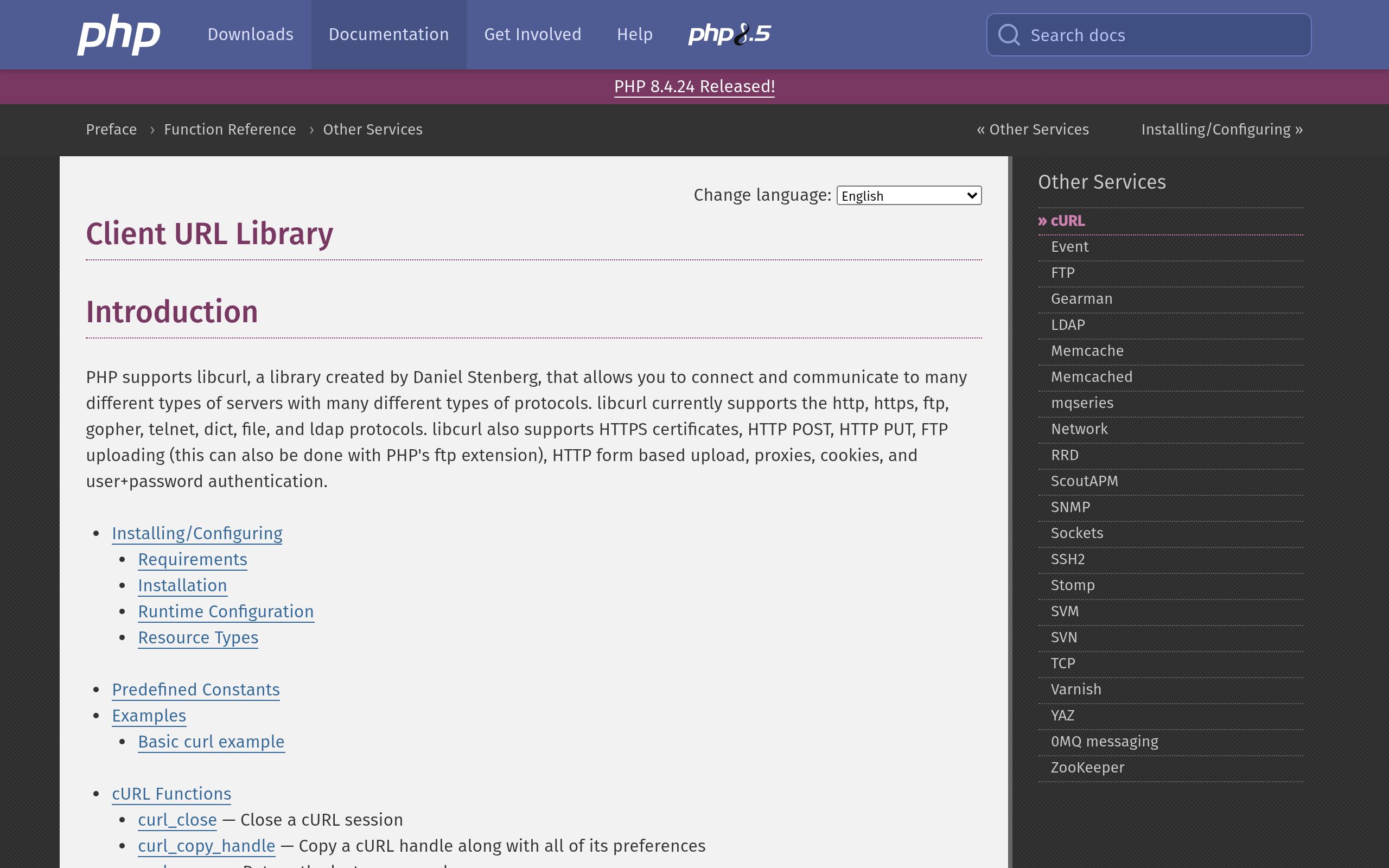 PHP cURL Extension · 首页