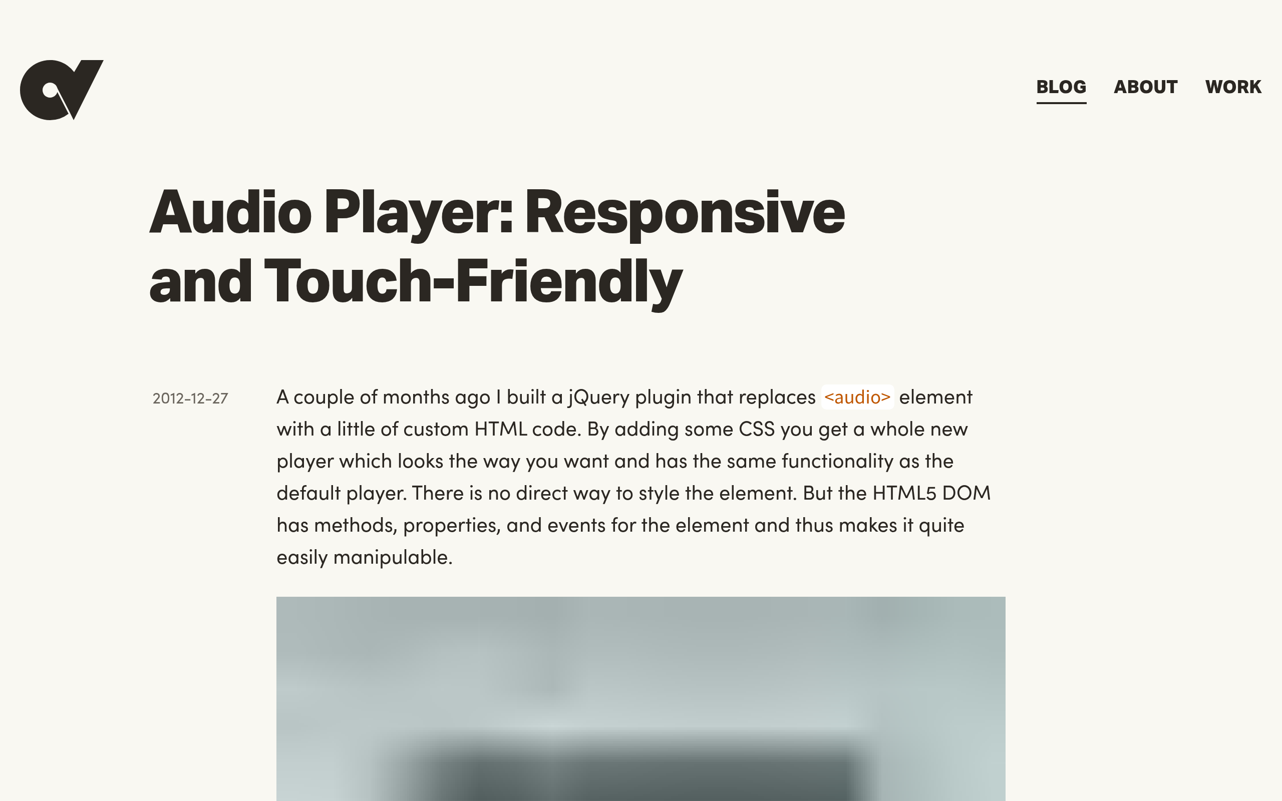 Audio Player · 首页