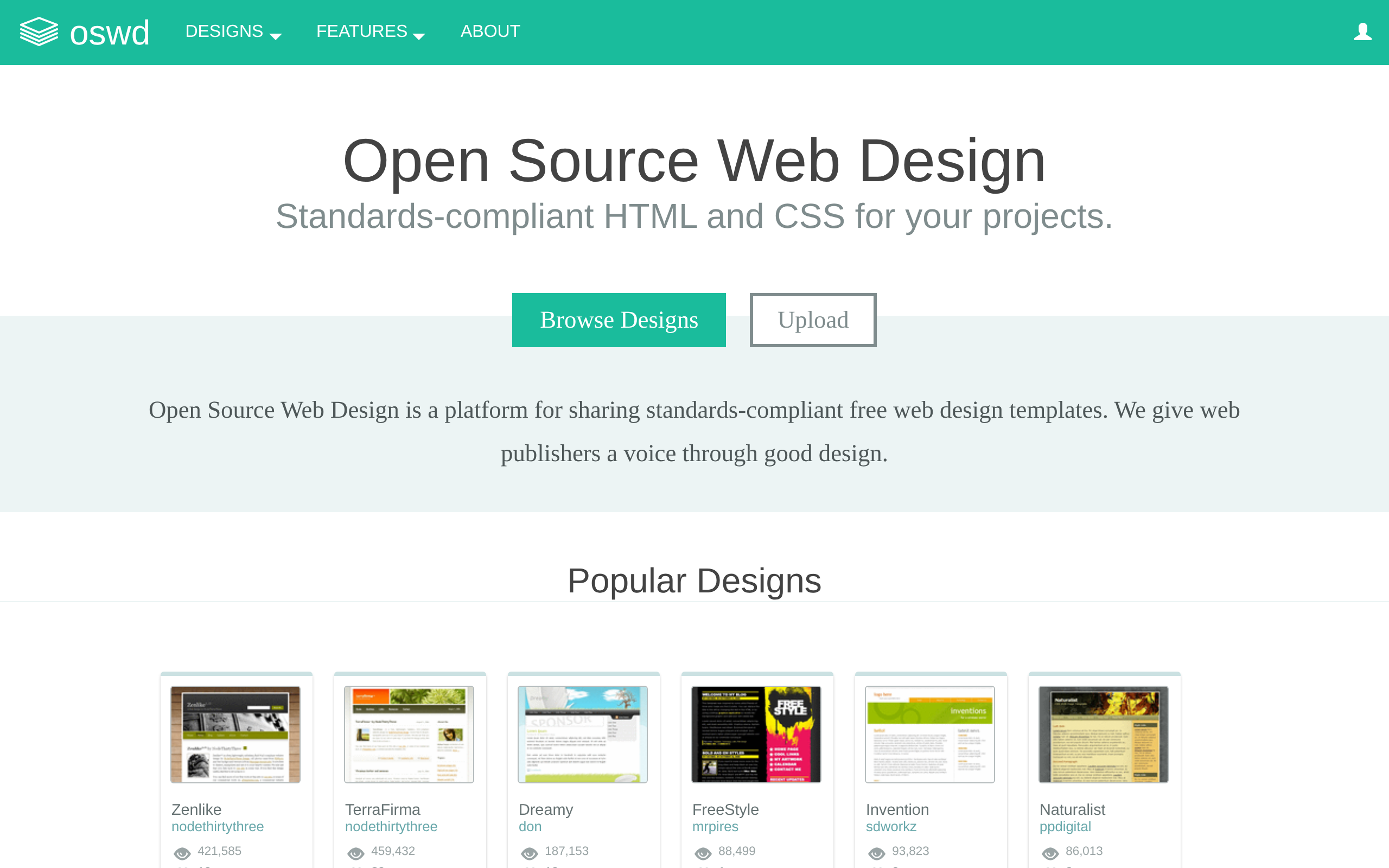 Open Source Web Design · 首页