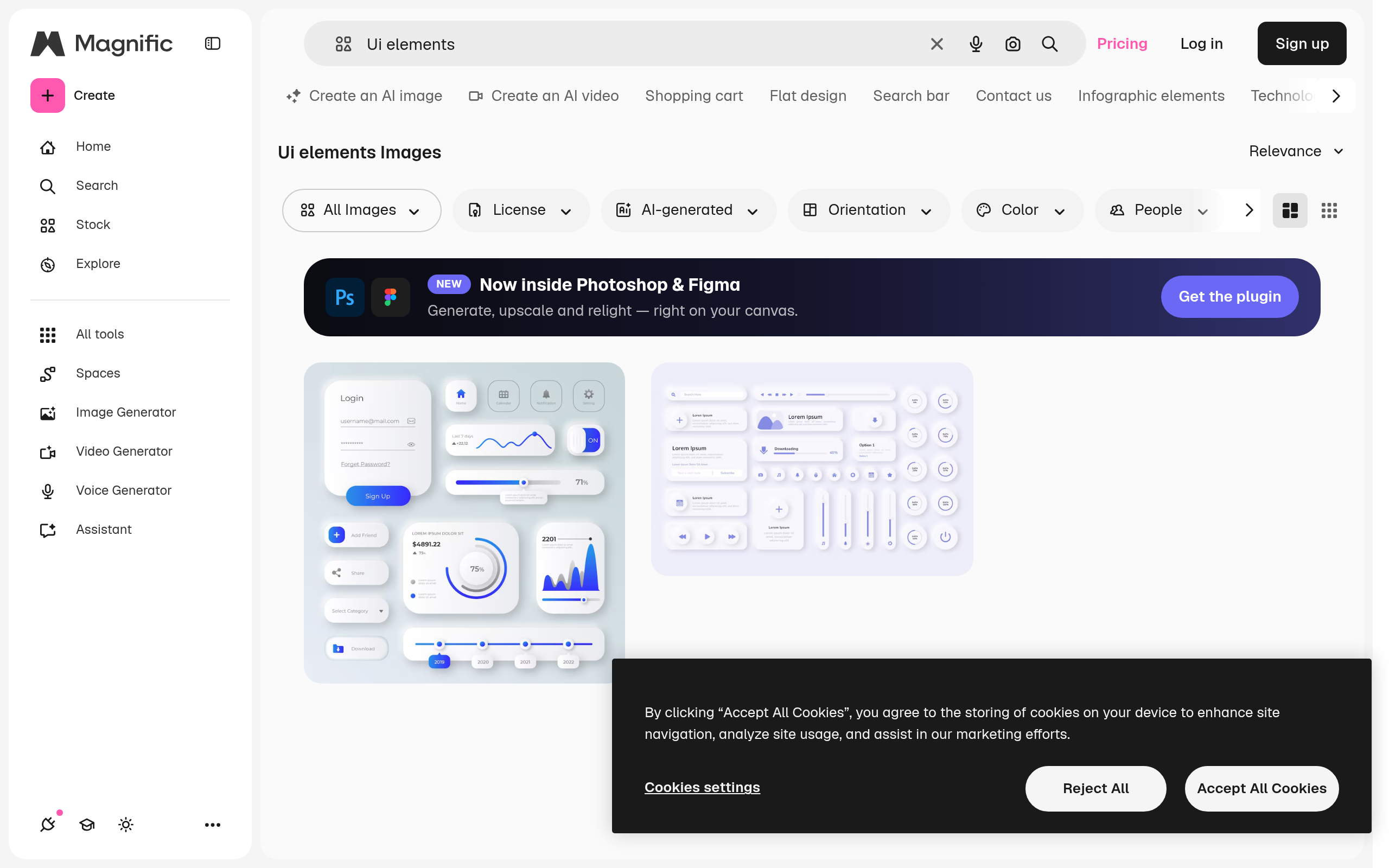Freepik UI Elements · 首页