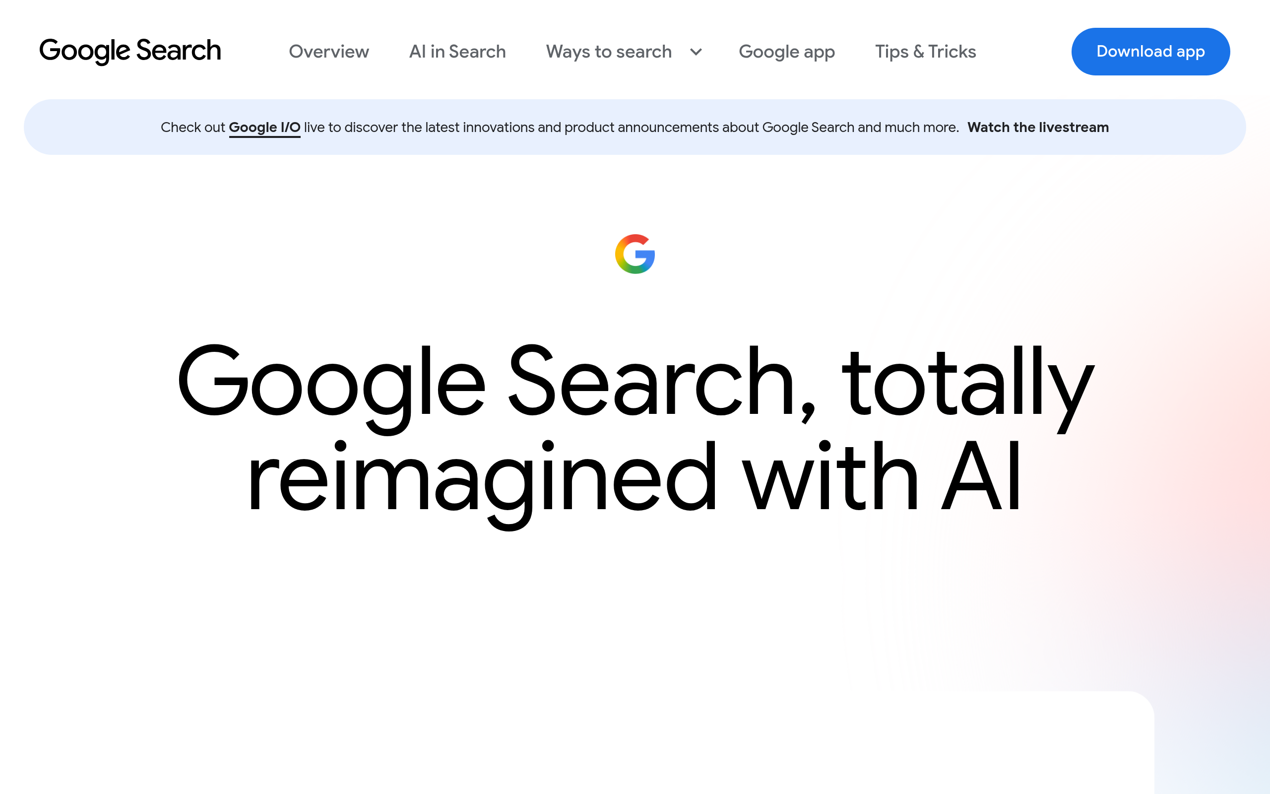 Google Search · 首页