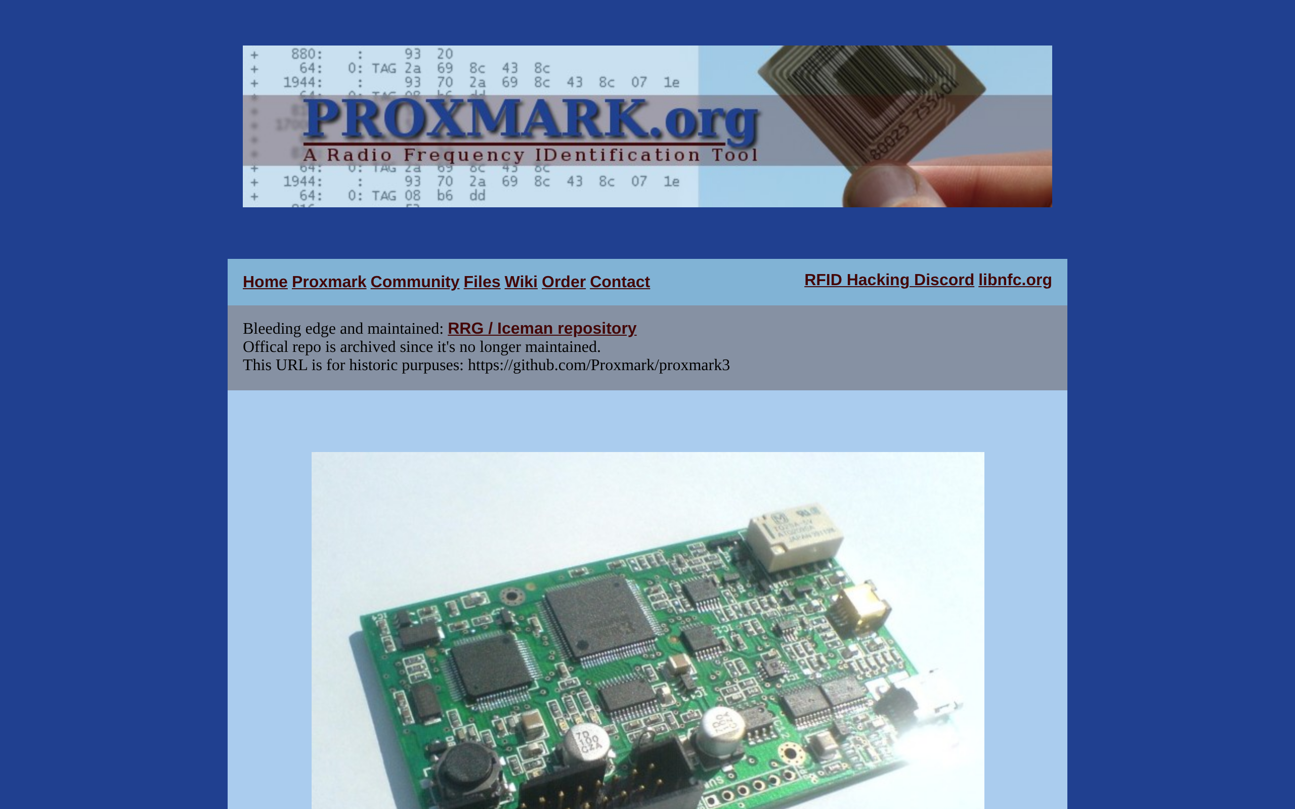Proxmark3 · 首页